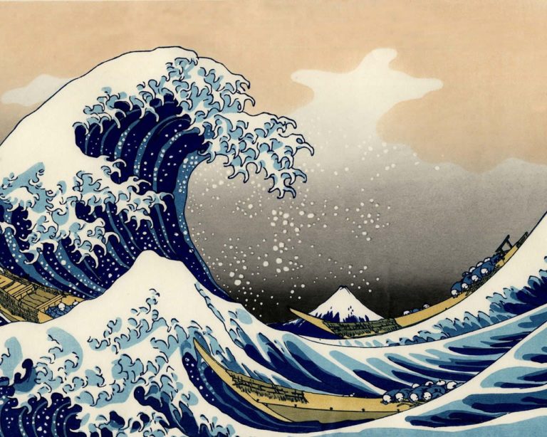 La gran ola de Kanagawa. Hokusai